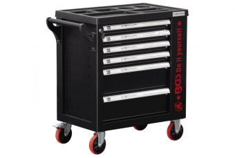 Workshop Trolley | 6 Drawers | 1 Side Door | empty (6055-1)