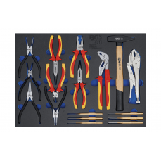 Knaibles, VDE knaibles, sēdekļa stieņi, āmurs | 17 gab. 3/3 (4011)