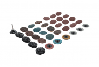 Grinding Wheels / Sanding Pad Set | Ø 50 mm | 35 pcs. (6649)