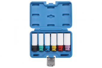 Набор тонких ударных головок с зашитным пластиком 6 шт. (7307)