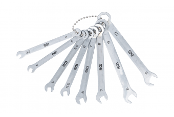 Набор комбинированных ключей в небольшом количестве 8 шт., 4-10 мм (8646)