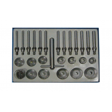 Фрезы для клапанов, 27шт, 45 ° + 90 ° град., 30-60 мм Bgs-technic (1970)