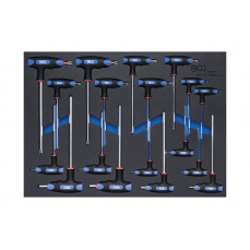 Т-образная ручка с отвёрткой | Внутренний шестиугольник / T-звезда (Torx) | 18 шт. (4010)