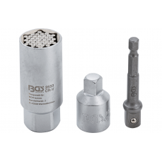 Multi Socket с набором адаптеров 10мм (3/8") 9 - 21 мм, 3 шт. (92533)