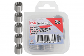 Резьбонарезные вставки M20x1.5, 5 шт. (9434-1)