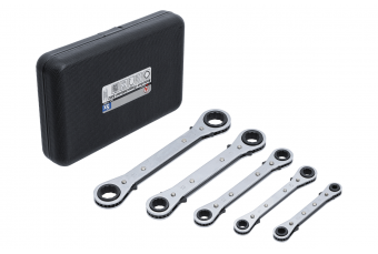 Набор ключей накидных с трещоткой 5пр. 6x8-19x22мм (1450)