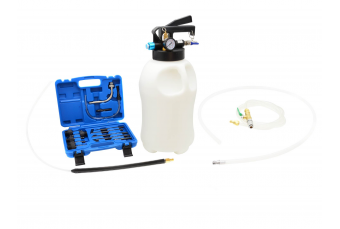 Устройство для заливки и перекачки масла с переходниками для ATF, пневматическое, 10л (G02117)