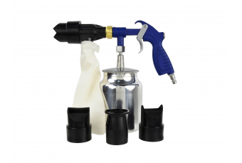 Пистолет пескоструйный ручной, 4 сменных сопла, песок 1kg (G01196) 