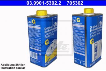 Bremžu šķidrums ēda yel dot-3 1l (03.9901-5302.2 ATE)