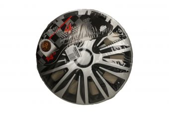 Декоративные колпаки 4шт. górecki argo 14 nardo silver & black (R14239 GOR)