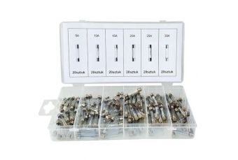Glass fuse set 120pcs 5-30A (KD1302)