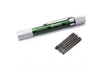Mini scewdriver with interchagable tips (6pcs) (pl/PH) (ST03141ST)