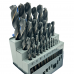 Metāla urbju komplekts DIN338 25gab 1.0-13.0mm HSS M35 Kobalts (H250M35)