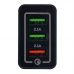 USB charger with fast charge port 220V, 2xUSB/2.1A +1USB/QC3.0 (KD1236)