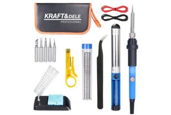 Precision soldering iron 80W, 220-480°C 9pcs (KD1717)