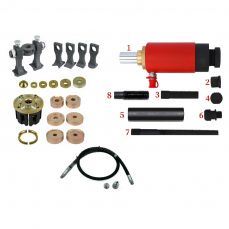 Riteņa gultņa noņemšanas/uzstādīšanas komplekts ar hidraulisko cilindru un savienojumiem, 46 gab. (MHR07008)