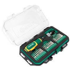 1/4" Skrūvgriezis ar griezes momentu 1-6 Nm un 33 daļu bitu komplekts (SL, PZ, PH, torx,) (ST159202S)