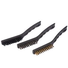 Wire brush with plastic handle set 3pcs 230mm (KRKSBR39)