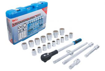 Muciņu komplekts 12-malu. | 20 mm (3/4") piedziņa | 21 gab. (1223)