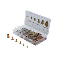 Ассортимент заклепочных гаек | оцинкованная сталь | 150 шт. (14126)