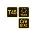 L-veida skrūvgriezis ar T-Star rokturi (Torx) | T45 (56637)