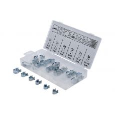 Tērauda šļūteņu skavu klāsts | Ø 6 - 16 mm | 30 gab. (9476)