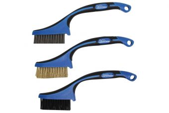 Набор мини-кистей | Нейлон, латунь, нержавеющая сталь | 165 мм | 3 шт. (9314)