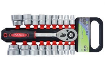 Набор головок 12,5 мм (1/2") привод 8-32мм, 19шт. (ES10010)