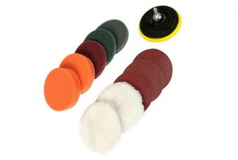 Pulēšanas un slīpēšanas disku komplekts | Ø 150 mm | 12 gab. (BK1002)