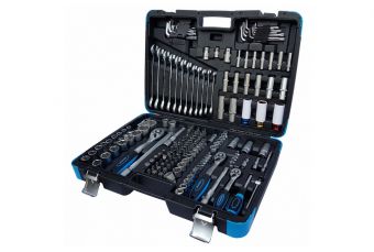 Tool set | ratchet wrenches | 6.3 mm (1/4") / 10 mm (3/8") / 12.5 mm (1/2") | 176 pcs. (KR121176R)