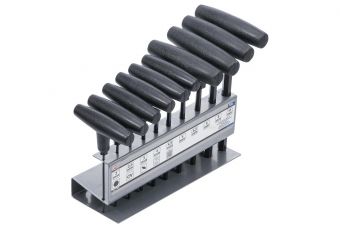 Набор отверток с T-образной рукояткой | Внутренний шестигранник 2-10 мм | 10 шт. (791)