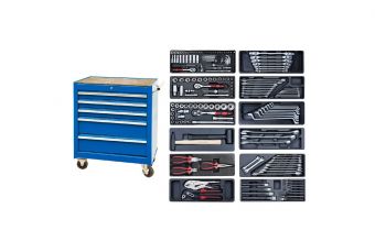 Тележка на роликах с лотками для инструментов, (174шт), 12 комплектов (NTBR4005XIR12)