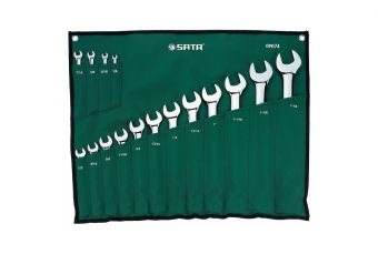 Kombinēto uzgriežņu atslēgu komplekts 16 gab. (1/4 "-1-1 / 4") (S09074)