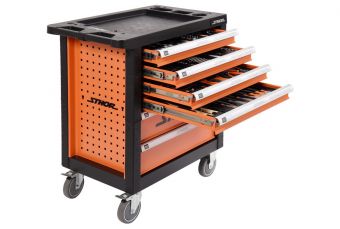 Инструментная тележка с набором инструментов | 302 шт. (58550)
