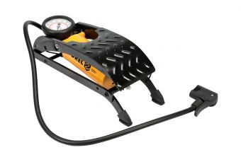 Foot pump with gauge and single cylinder (82001)