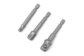 Набор адаптеров для головок Dr.Dill 1/4 "+ 3/8" + 1/2 ", 3 шт. (WT04460)
