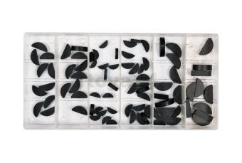 Клинья полукруглые щуповые 80 шт. смешанные размеры (YT-06790)