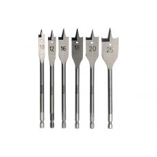 Набор сверл перьевых 6пр, 10-25мм (YT-3258)