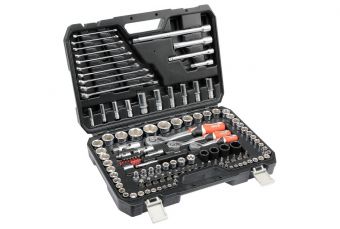 Набор головок и ключей 1/4" + 3/8" + 1/2" 120 шт. (YT-38801)