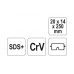 Долото узкое | SDS+ | 20х14х250 мм | CrV (YT-4721)