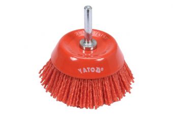 Чашечная нейлоновая щётка 75мм (YT-47782)