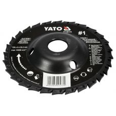 Диск фреза унив. по дереву для УШМ 125мм No1 (YT-59174)