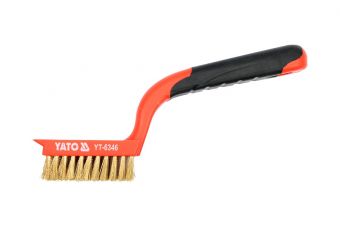 Щетка стальная c пластмасовой ручкой (YT-6343)