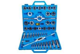 Tap and Die Set | Inch Sizes | 1/4" - 1" | 45 pcs. (1898)