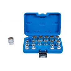 Набор насадок 12-гран. | 12,5 мм (1/2") | 8 - 24 мм | 16 шт. (2226)