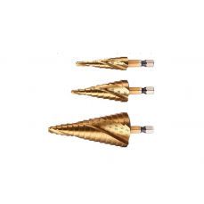 Сверла ступенчитые в наборе | 6,3 мм (1/4") | 4-32 мм | 3 шт.  (SD03A)