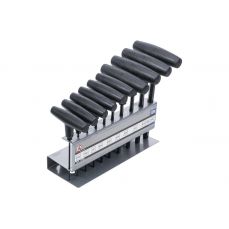 Набор отверток с T-образной рукояткой | Дюймовые размеры | Внутренний шестигранник 3/32"-3/8" | 10 шт. (7099)