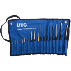 Набор зубил, выбивок, маркеров Cr-V, 18 шт. (UTC-800026)