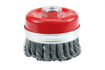 Щетка-крацовка с гайкой М14-65мм усилён. (06974)