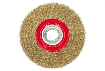 Щетка-крац. ПЛОСКАЯ латунир.сталь | 150 мм (06979)